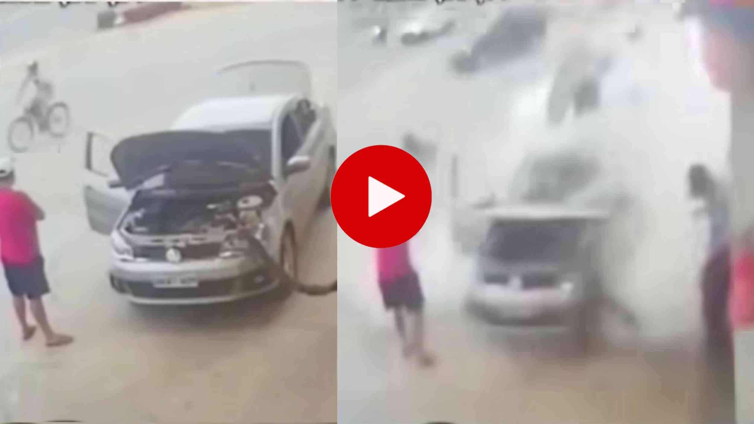 Car Blast Viral Video